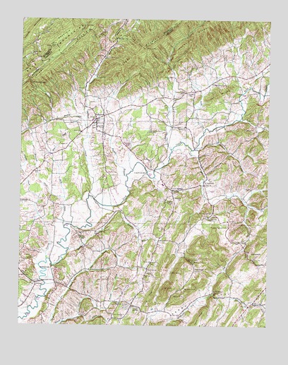 Baileyton, TN USGS Topographic Map