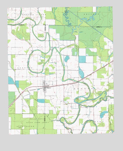 Humphrey, AR USGS Topographic Map