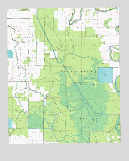 Humphrey SW, AR USGS Topographic Map