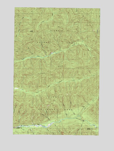 Hunger Mountain, WA USGS Topographic Map