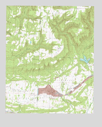 Hunt, AR USGS Topographic Map
