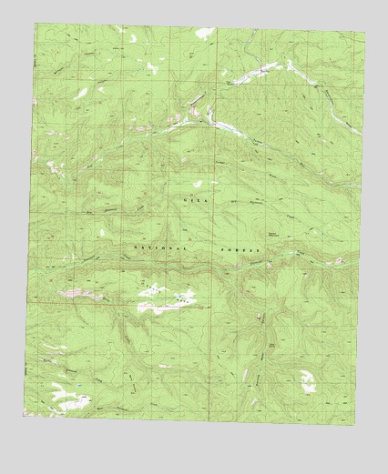 Baily Points, NM USGS Topographic Map