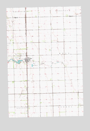 Hunter, ND USGS Topographic Map
