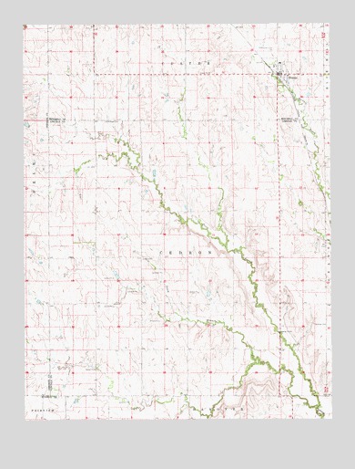 Hunter, KS USGS Topographic Map