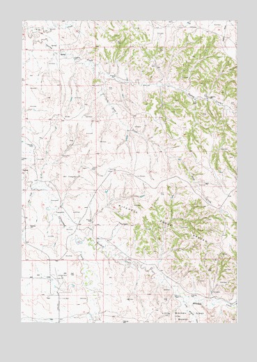 Adon, WY USGS Topographic Map