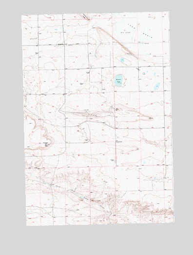 Hunter Lake, MT USGS Topographic Map