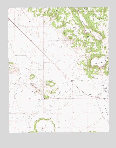 Hunter Mesa, NM USGS Topographic Map