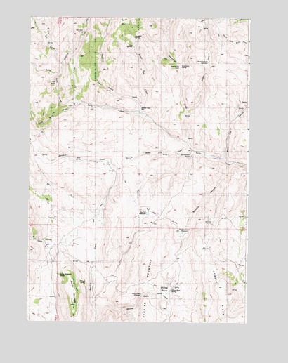 Hunter Mountain, OR USGS Topographic Map