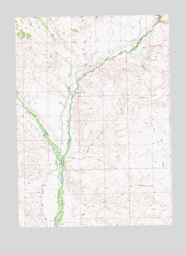Bain Draw, WY USGS Topographic Map