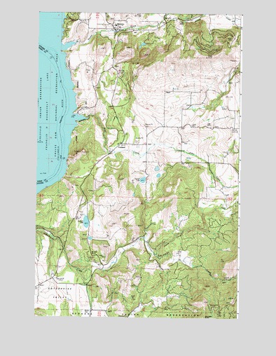 Hunters, WA USGS Topographic Map