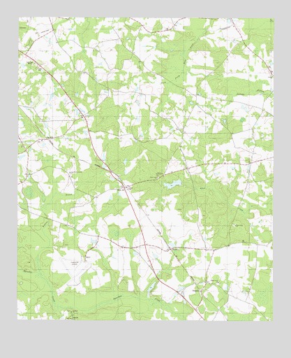 Hunters, GA USGS Topographic Map