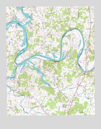 Hunters Point, TN USGS Topographic Map