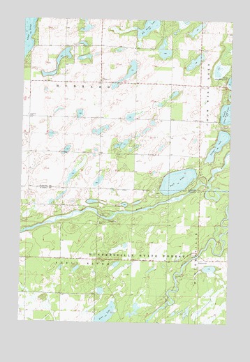 Huntersville, MN USGS Topographic Map