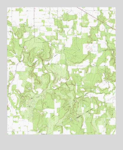 Hunting Shirt Creek, TX USGS Topographic Map