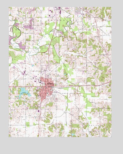 Huntingburg, IN USGS Topographic Map