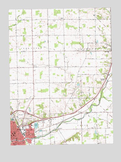 Huntington, IN USGS Topographic Map