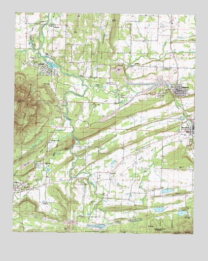 Huntington, AR USGS Topographic Map