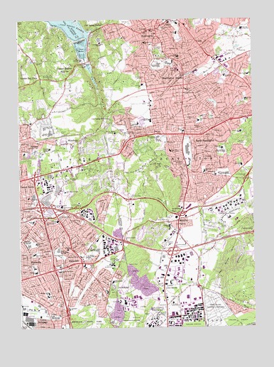 Huntington, NY USGS Topographic Map