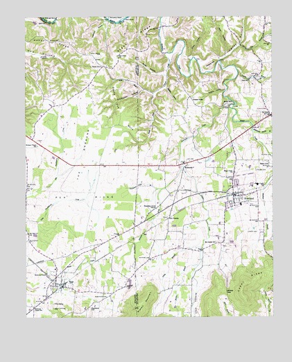 Huntland, TN USGS Topographic Map