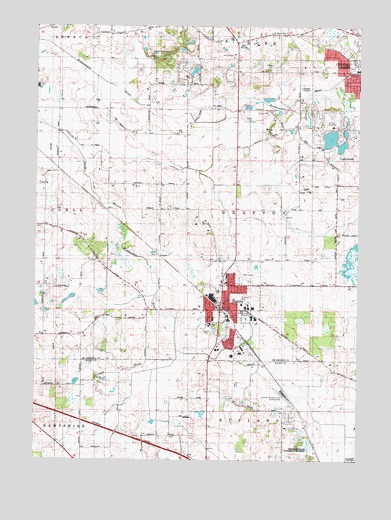 Huntley, IL USGS Topographic Map