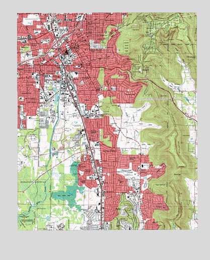 Huntsville, AL USGS Topographic Map