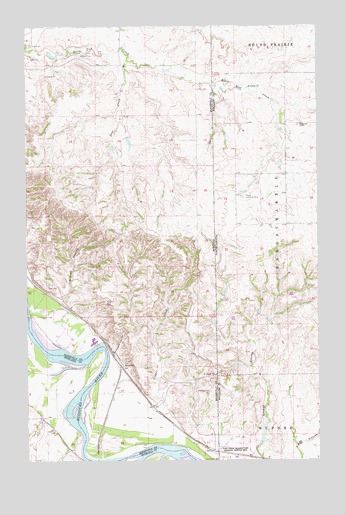 Bainville SE, MT USGS Topographic Map