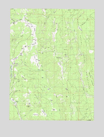 Hupa Mountain, CA USGS Topographic Map