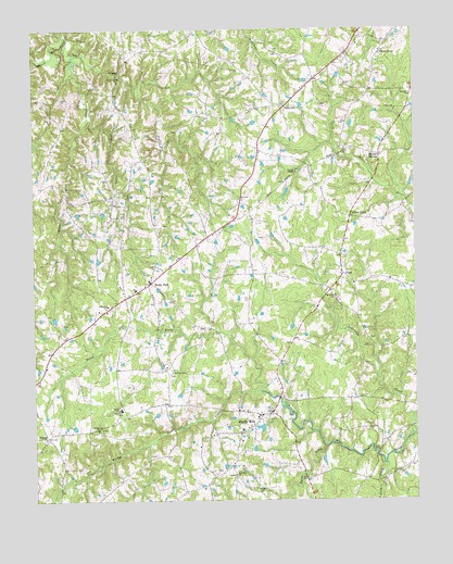 Hurdle Mills, NC USGS Topographic Map
