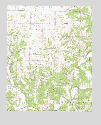 Hurley, MO USGS Topographic Map