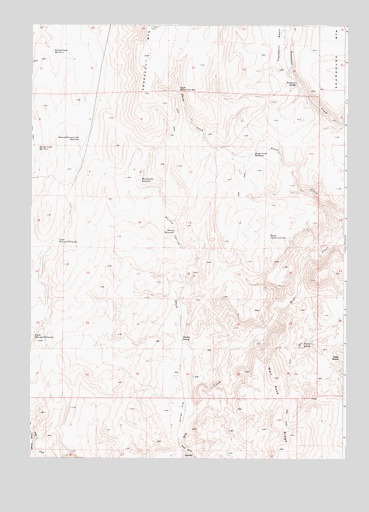 Hurley Flat, OR USGS Topographic Map