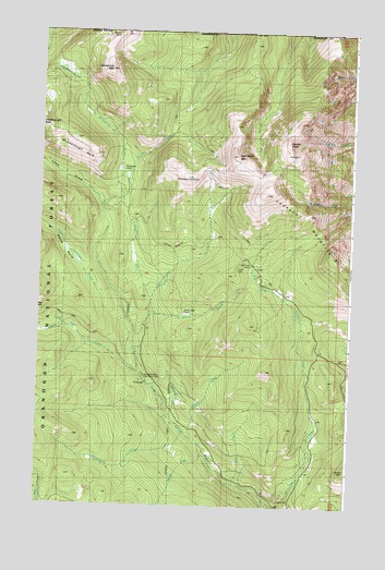 Hurley Peak, WA USGS Topographic Map