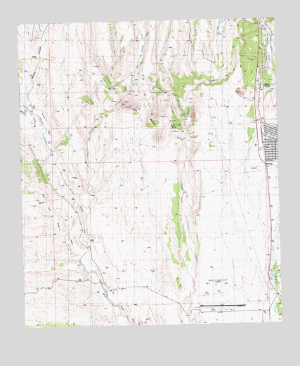 Hurley West, NM USGS Topographic Map