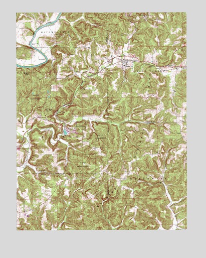 Huron, IN USGS Topographic Map