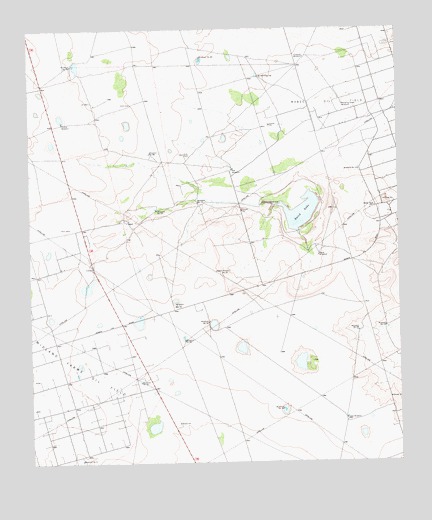 Baird Lake, TX USGS Topographic Map
