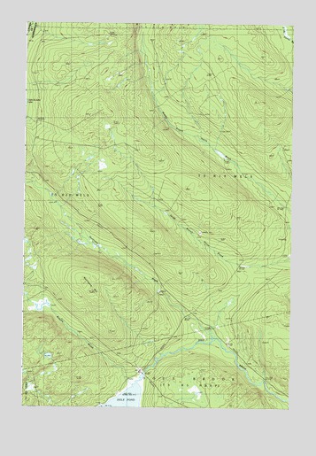 Hurricane Hill, ME USGS Topographic Map