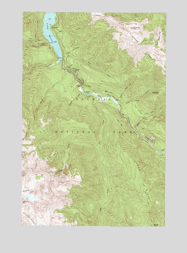 Hurricane Hill, WA USGS Topographic Map