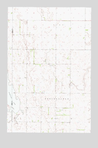 Hurricane Lake East, ND USGS Topographic Map
