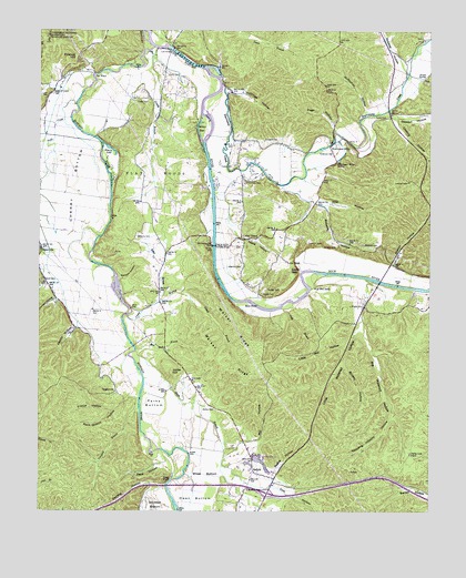Hurricane Mills, TN USGS Topographic Map