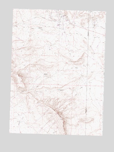 Bairoil, WY USGS Topographic Map