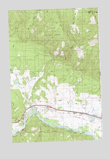 Huson, MT USGS Topographic Map