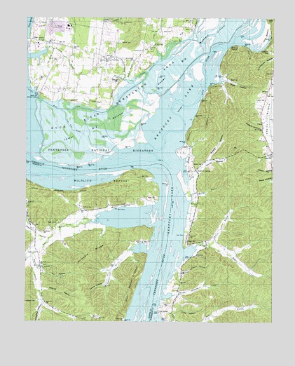 Hustburg, TN USGS Topographic Map