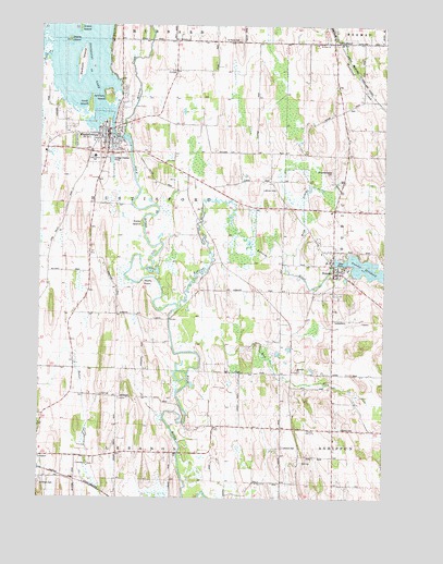 Hustisford, WI USGS Topographic Map