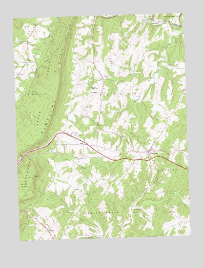 Hustontown, PA USGS Topographic Map