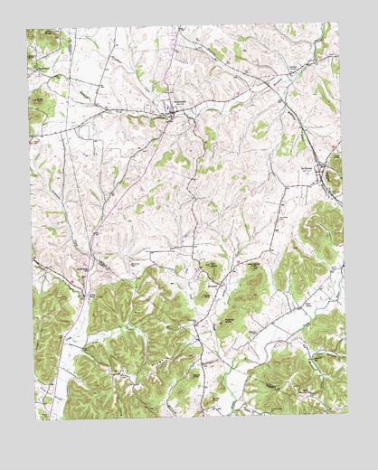 Hustonville, KY USGS Topographic Map