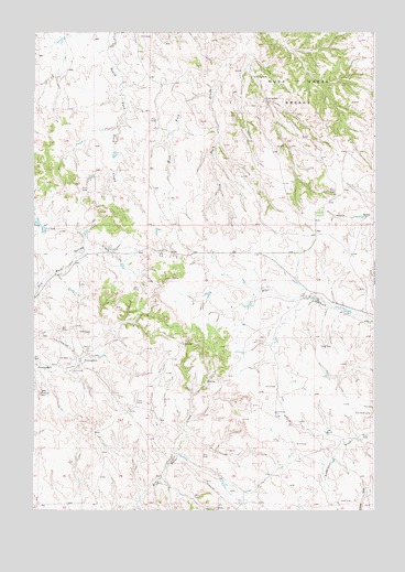 Adon NW, WY USGS Topographic Map