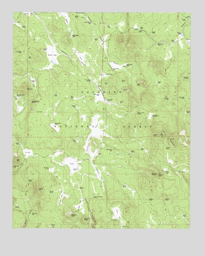 Hutch Mountain, AZ USGS Topographic Map
