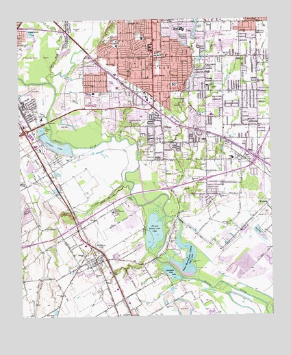 Hutchins, TX USGS Topographic Map