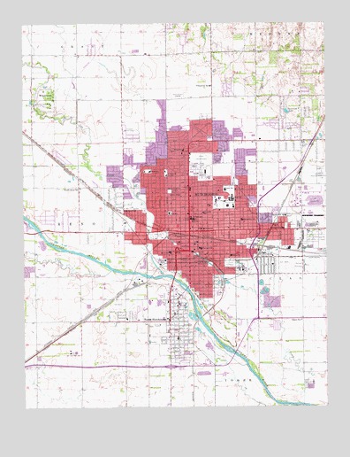 Hutchinson, KS USGS Topographic Map