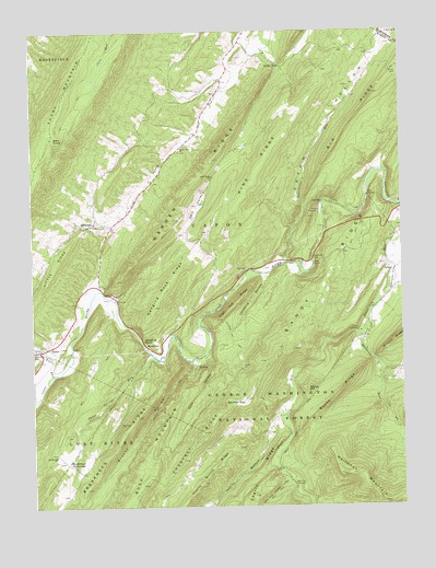 Baker, WV USGS Topographic Map