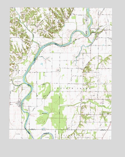 Hutton, IN USGS Topographic Map